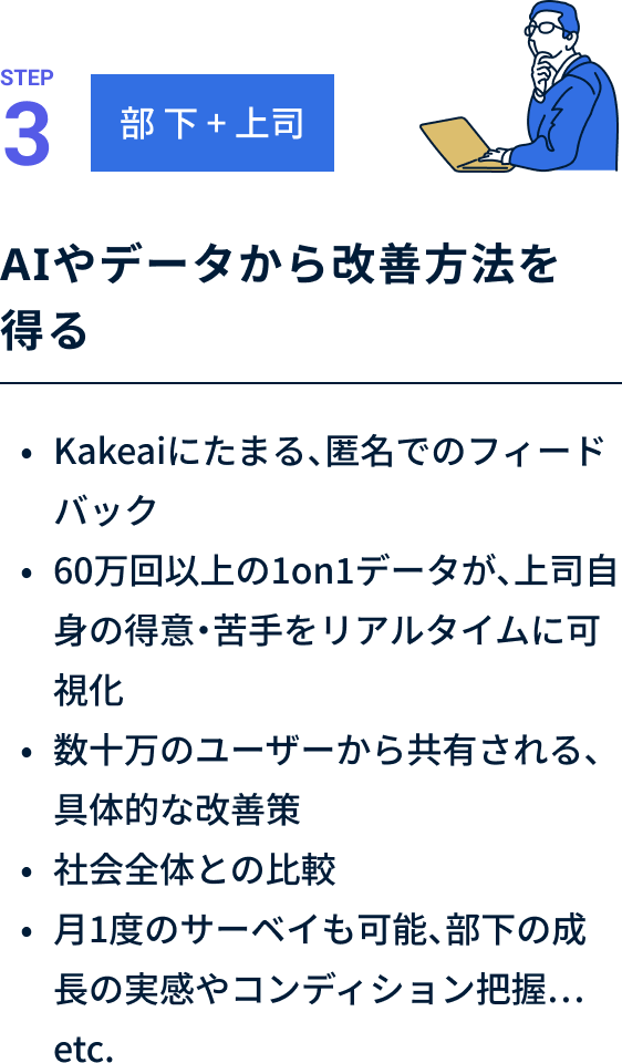 STEP3 AIやデータから改善方法を得る