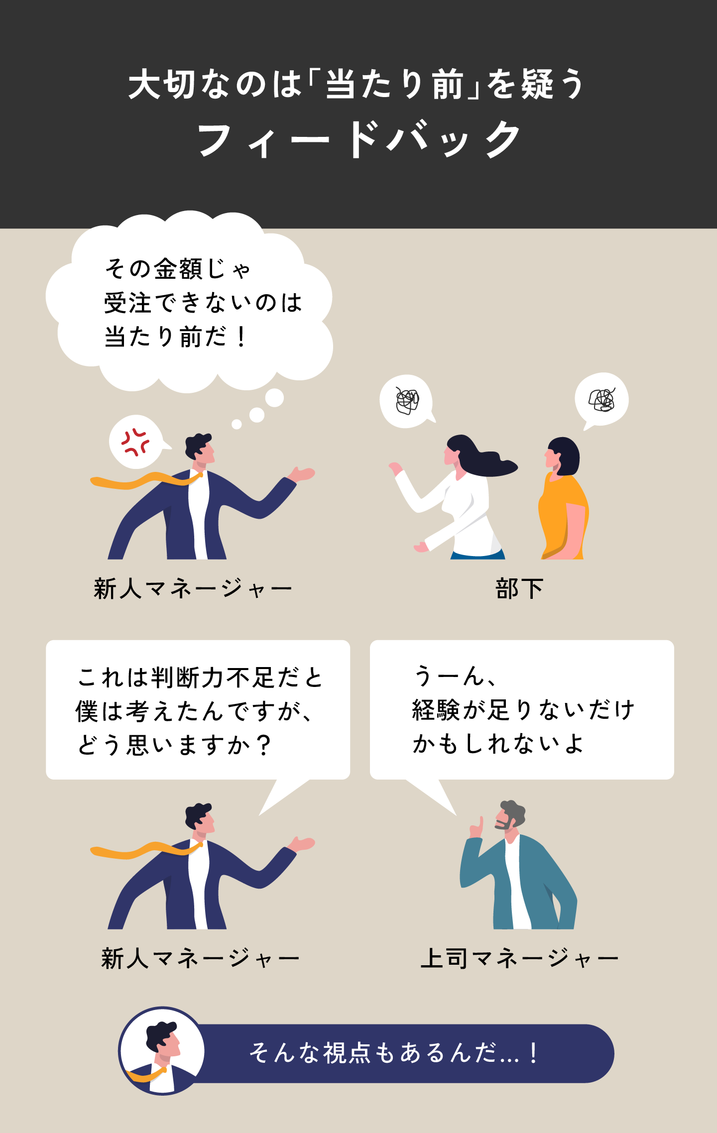 大切なのは「当たり前」を疑うフィードバック